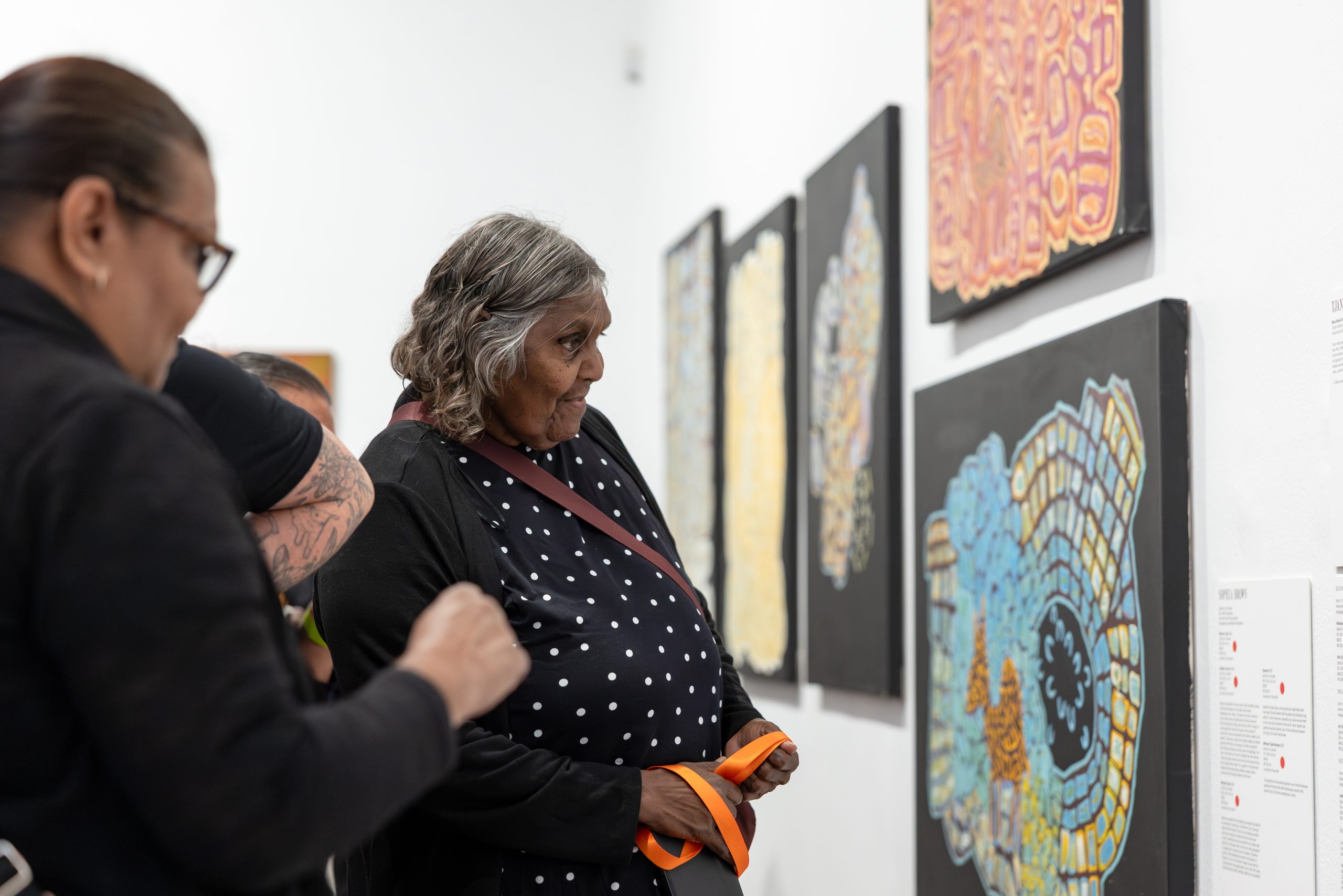 Exhibition opening, <em>Revealed: New & Emerging WA Aboriginal Artists</em> exhibition, Perth Institute of Contemporary Arts, Boorloo (Perth), 2026, photo: Jessica Russell